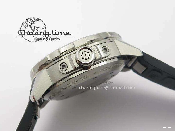 MIROTIME 0225 Aquatimer Chrono IW376803 V6F 1:1 Best Edition Black Dial On Rubber Strap A Stretchable 7280